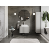 Mexen Rivel meuble de salle de bain sous-lavabo 70 cm, 1 tiroir, rainuré, gris mat - 91A20-07047-1-BF62