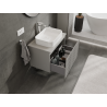Mexen Rivel meuble de salle de bain sous-lavabo 70 cm, 1 tiroir, rainuré, gris mat - 91A20-07047-1-BF62