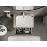 Mexen Rivel meuble de salle de bain sous-lavabo 70 cm, 1 tiroir, rainuré, gris mat - 91A20-07047-1-BF62