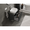 Mexen Rivel meuble de salle de bain sous lavabo 70 cm, 1 tiroir, rainuré, graphite mat - 91A20-07047-1-BF66