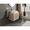 Mexen Rivel meuble de salle de bains sous-lavabo 70 cm, 1 tiroir, rainuré, chêne - 91A20-07047-1-BF81