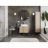 Mexen Rivel meuble de salle de bains sous-lavabo 70 cm, 1 tiroir, rainuré, chêne - 91A20-07047-1-BF81