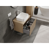 Mexen Rivel meuble de salle de bains sous-lavabo 70 cm, 1 tiroir, rainuré, chêne - 91A20-07047-1-BF81