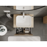 Mexen Rivel meuble de salle de bains sous-lavabo 70 cm, 1 tiroir, rainuré, chêne - 91A20-07047-1-BF81
