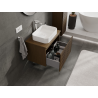 Mexen Rivel meuble de salle de bains sous-vasque 70 cm, 1 tiroir, rainuré, noyer - 91A20-07047-1-BF86