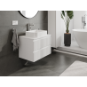 Mexen Rivel meuble de salle de bain sous lavabo 70 cm, 2 tiroirs, rainuré, blanc mat - 91A20-07047-2-BFF01
