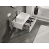 Mexen Rivel meuble de salle de bain sous lavabo 80 cm, 1 tiroir, rainuré, blanc mat - 91A20-08023-1-BF01