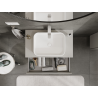 Mexen Rivel meuble de salle de bain sous-vasque 80 cm, 1 tiroir, rainuré, gris mat - 91A20-08023-1-BF62