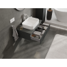 Mexen Rivel meuble de salle de bains sous-lavabo 80 cm, 1 tiroir, rainuré, graphite mat - 91A20-08023-1-BF66