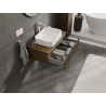 Mexen Rivel meuble de salle de bain sous-lavabo 80 cm, 1 tiroir, rainuré, noyer - 91A20-08023-1-BF86