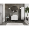 Mexen Rivel meuble de salle de bain sous-lavabo 80 cm, 1 tiroir, rainuré, blanc mat - 91A20-08047-1-BF01