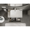 Mexen Rivel meuble de salle de bain sous-vasque 80 cm, 1 tiroir, rainuré, gris mat - 91A20-08047-1-BF62