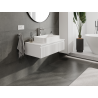 Mexen Rivel meuble de salle de bain sous-vasque 90 cm, 1 tiroir, cannelé, blanc mat - 91A20-09023-1-BF01