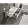 Mexen Rivel meuble de salle de bain sous-vasque 90 cm, 1 tiroir, cannelé, blanc mat - 91A20-09023-1-BF01