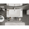Mexen Rivel meuble de salle de bain sous-vasque 90 cm, 1 tiroir, cannelé, blanc mat - 91A20-09023-1-BF01
