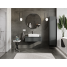 Mexen Rivel meuble de salle de bain sous lavabo 90 cm, 1 tiroir, rainuré, graphite mat - 91A20-09023-1-BF66