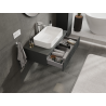 Mexen Rivel meuble de salle de bain sous lavabo 90 cm, 1 tiroir, rainuré, graphite mat - 91A20-09023-1-BF66
