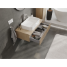 Mexen Rivel meuble de salle de bain sous-vasque 90 cm, 1 tiroir, rainuré, chêne - 91A20-09023-1-BF81