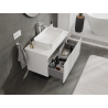 Mexen Rivel meuble de salle de bains sous lavabo 90 cm, 1 tiroir, rainuré, blanc mat - 91A20-09047-1-BF01