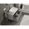 Mexen Rivel armoire de salle de bain sous lavabo 90 cm, 1 tiroir, rainurée, gris mat - 91A20-09047-1-BF62