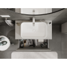 Mexen Rivel armoire de salle de bain sous lavabo 90 cm, 1 tiroir, rainurée, gris mat - 91A20-09047-1-BF62