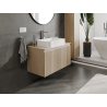 Mexen Rivel meuble de salle de bain sous-lavabo 90 cm, 1 tiroir, rainuré, chêne - 91A20-09047-1-BF81