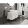 Mexen Rivel meuble de salle de bains sous lavabo 90 cm, 2 tiroirs, rainuré, blanc mat - 91A20-09047-2-BFF01