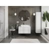 Mexen Rivel meuble de salle de bains sous lavabo 90 cm, 2 tiroirs, rainuré, blanc mat - 91A20-09047-2-BFF01