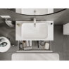 Mexen Rivel meuble de salle de bains sous lavabo 90 cm, 2 tiroirs, rainuré, blanc mat - 91A20-09047-2-BFF01