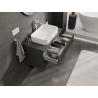 Mexen Rivel meuble de salle de bain sous lavabo 90 cm, 2 tiroirs, rainuré, graphite mat - 91A20-09047-2-BFF66