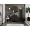 Mexen Rivel meuble de salle de bain sous-vasque 90 cm, 2 tiroirs, rainurée, noir mat - 91A20-09047-2-BFF71