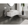 Mexen Rivel armoire de salle de bain sous-lavabo 100 cm, 1 tiroir, rainuré, blanc mat - 91A20-10023-1-BF01