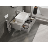 Mexen Rivel armoire de salle de bain sous lavabo 100 cm, 1 tiroir, rainurée, gris mat - 91A20-10023-1-BF62