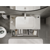 Mexen Rivel armoire de salle de bain sous lavabo 100 cm, 1 tiroir, rainurée, gris mat - 91A20-10023-1-BF62