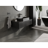 Mexen Rivel meuble de salle de bains sous lavabo 100 cm, 1 tiroir, rainuré, noir mat - 91A20-10023-1-BF71
