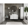 Mexen Rivel meuble de salle de bain sous lavabo 100 cm, 1 tiroir, rainuré, blanc mat - 91A20-10047-1-BF01