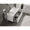 Mexen Rivel meuble de salle de bain sous lavabo 100 cm, 1 tiroir, rainuré, blanc mat - 91A20-10047-1-BF01