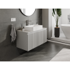 Mexen Rivel meuble de salle de bain sous-lavabo 100 cm, 1 tiroir, rainuré, gris mat - 91A20-10047-1-BF62
