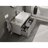 Mexen Rivel meuble de salle de bain sous-lavabo 100 cm, 1 tiroir, rainuré, gris mat - 91A20-10047-1-BF62