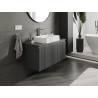 Mexen Rivel meuble de salle de bains sous vasque 100 cm, 1 tiroir, rainuré, graphite mat - 91A20-10047-1-BF66