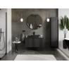Mexen Rivel meuble de salle de bain sous lavabo 100 cm, 1 tiroir, rainuré, noir mat - 91A20-10047-1-BF71