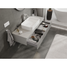 Mexen Rivel meuble de salle de bain sous vasque 120 cm, 1 tiroir, rainuré, gris mat - 91A20-12023-1-BF62