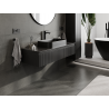 Mexen Rivel meuble de salle de bain sous lavabo 120 cm, 1 tiroir, rainuré, noir mat - 91A20-12023-1-BF71