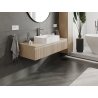 Mexen Rivel meuble de salle de bain sous-vasque 120 cm, 1 tiroir, rainuré, chêne - 91A20-12023-1-BF81