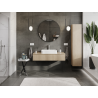Mexen Rivel meuble de salle de bain sous-vasque 120 cm, 1 tiroir, rainuré, chêne - 91A20-12023-1-BF81