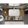 Mexen Rivel armoire de salle de bain sous lavabo 120 cm, 1 tiroir, cannelé, noyer - 91A20-12023-1-BF86