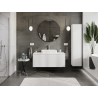 Mexen Rivel meuble de salle de bains sous lavabo 120 cm, 1 tiroir, rainuré, blanc mat - 91A20-12047-1-BF01