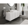 Mexen Rivel meuble de salle de bains sous lavabo 120 cm, 1 tiroir, rainuré, blanc mat - 91A20-12047-1-BF01