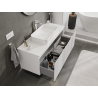 Mexen Rivel meuble de salle de bains sous lavabo 120 cm, 1 tiroir, rainuré, blanc mat - 91A20-12047-1-BF01
