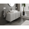 Mexen Rivel meuble de salle de bains sous lavabo 120 cm, 1 tiroir, rainuré, gris mat - 91A20-12047-1-BF62